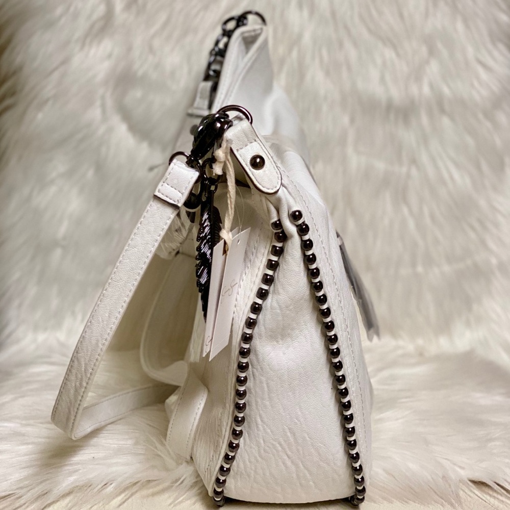 Jessica Simpson Camile Studded Crossbody Satchel - Picture 3 of 8